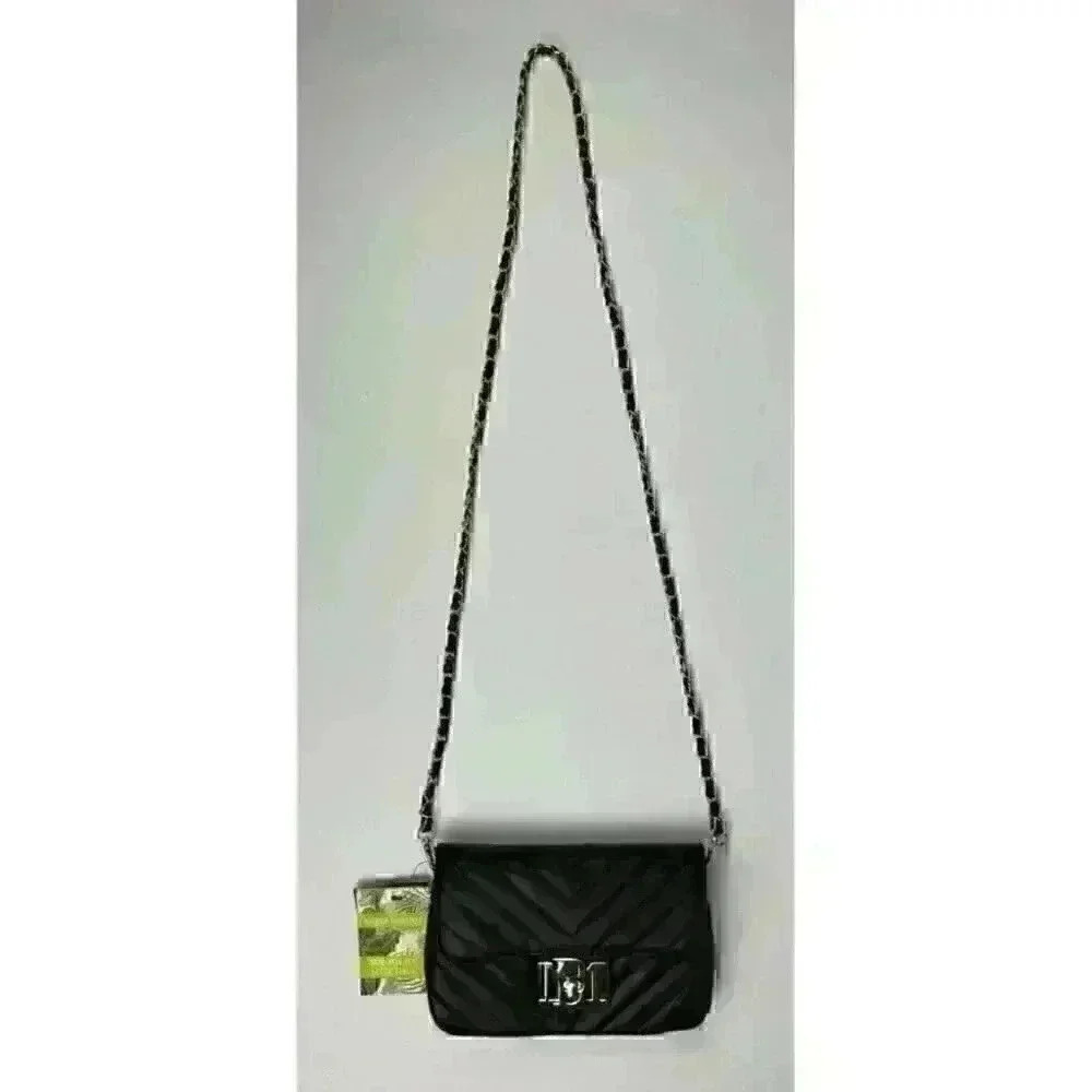 Badgley Mischka Womens Simple Phone Crossbody w/ Letter Lock In Front NWT $79 - Picture 2 of 4